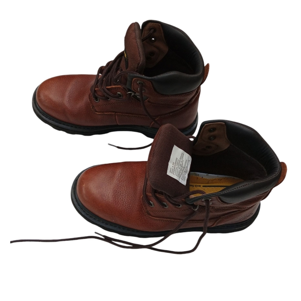 BRAZOS WORK FORCE MEN'S WORK BOOTS HUNTING CAMPING BROWN SIZE 8.5